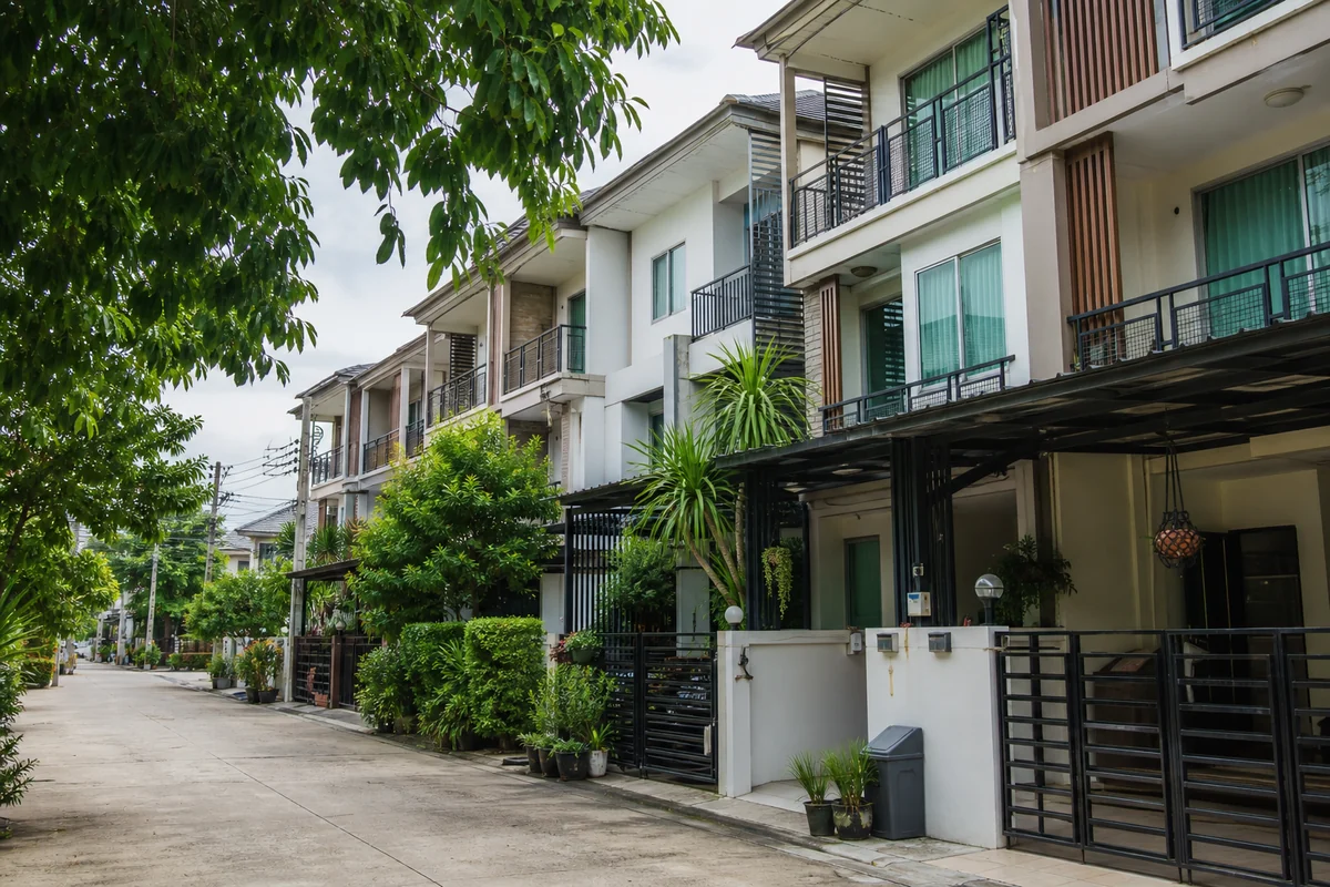 Modern homes and condominiums in greater Bangkok