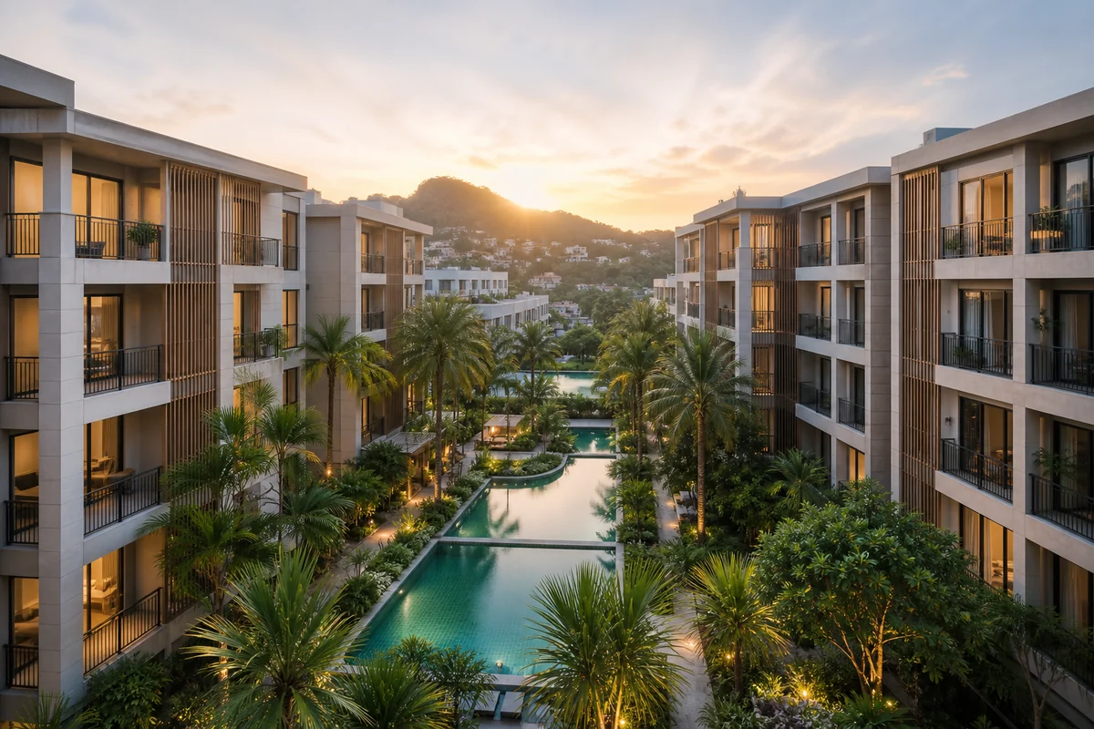 Low-rise tropical residences in northern Phuket